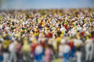 figures-crowd-model-train-demonstration-meeting-population